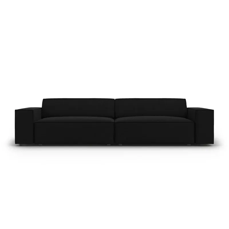 Harvey Velvet 3 Seater Sofa - Black