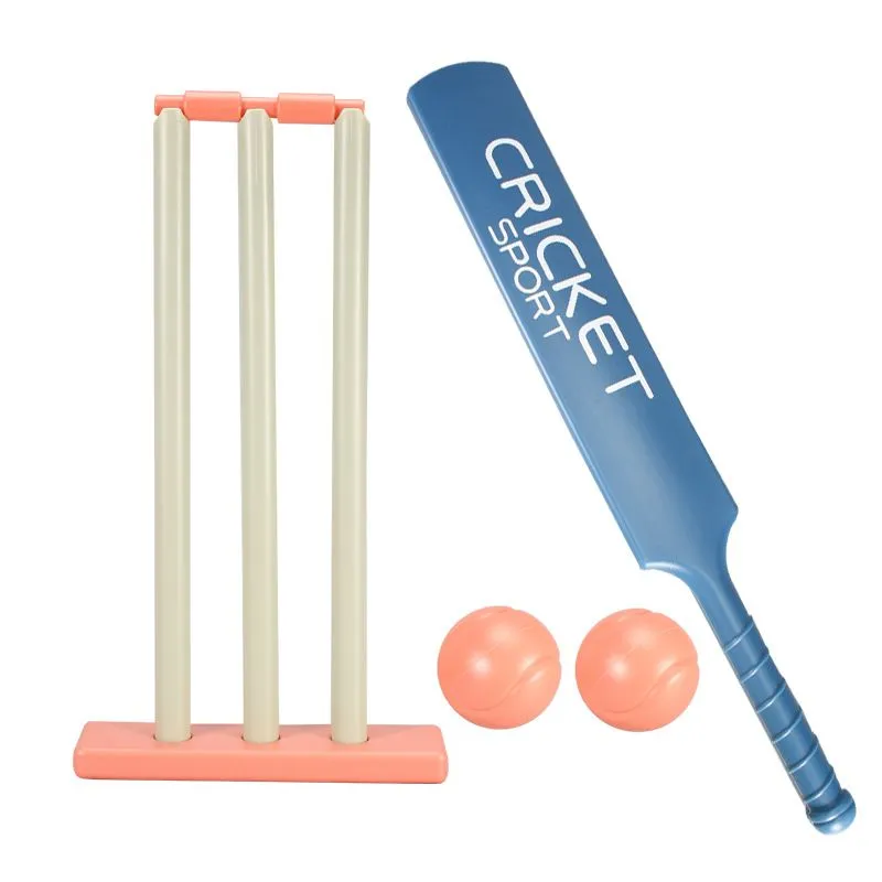 Children's Cricket Set with 2 Ball Stands, Suitable for Outdoor Courtyards