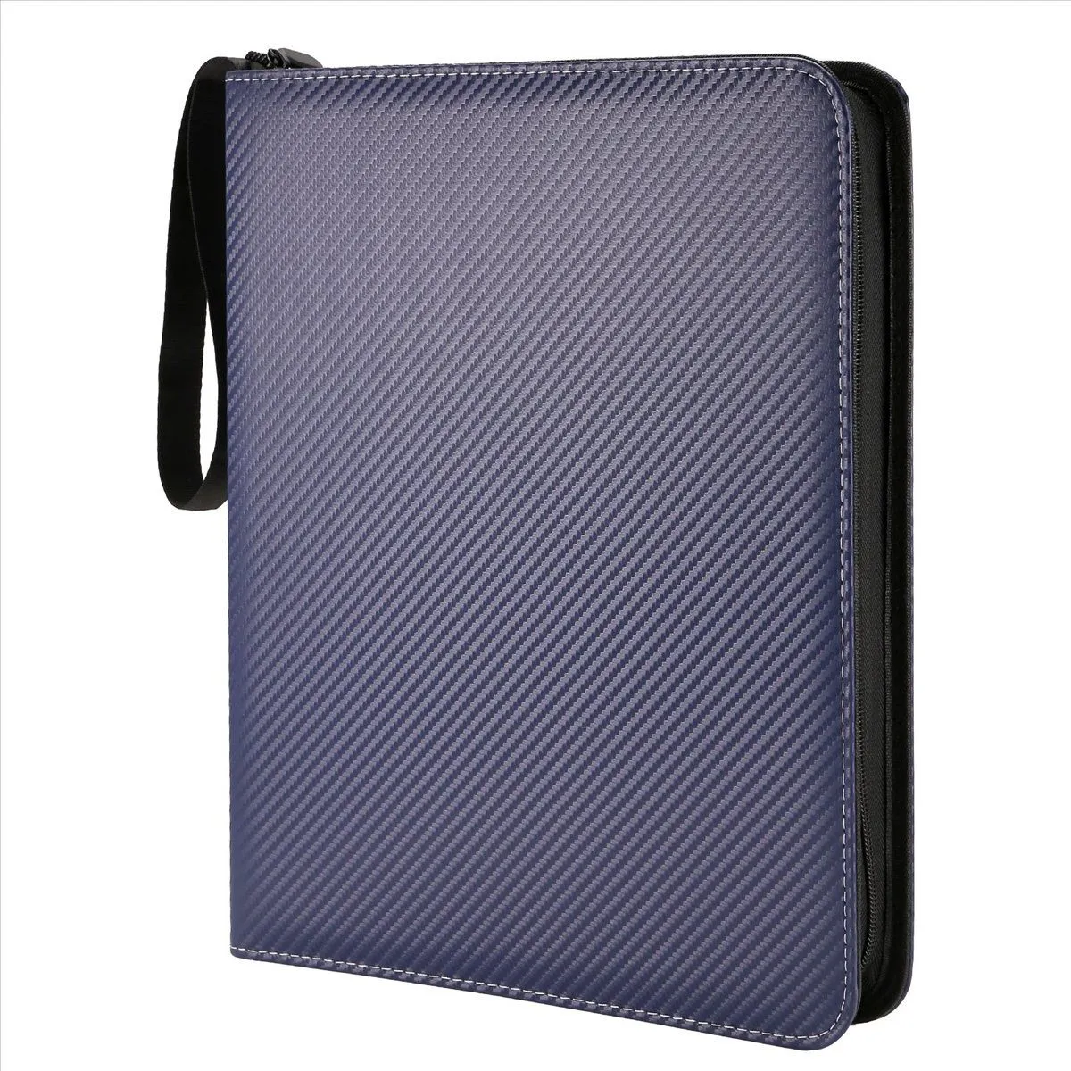 Trading Card Binder 9 Pockets Baseball Card Binder Sleeves Blue