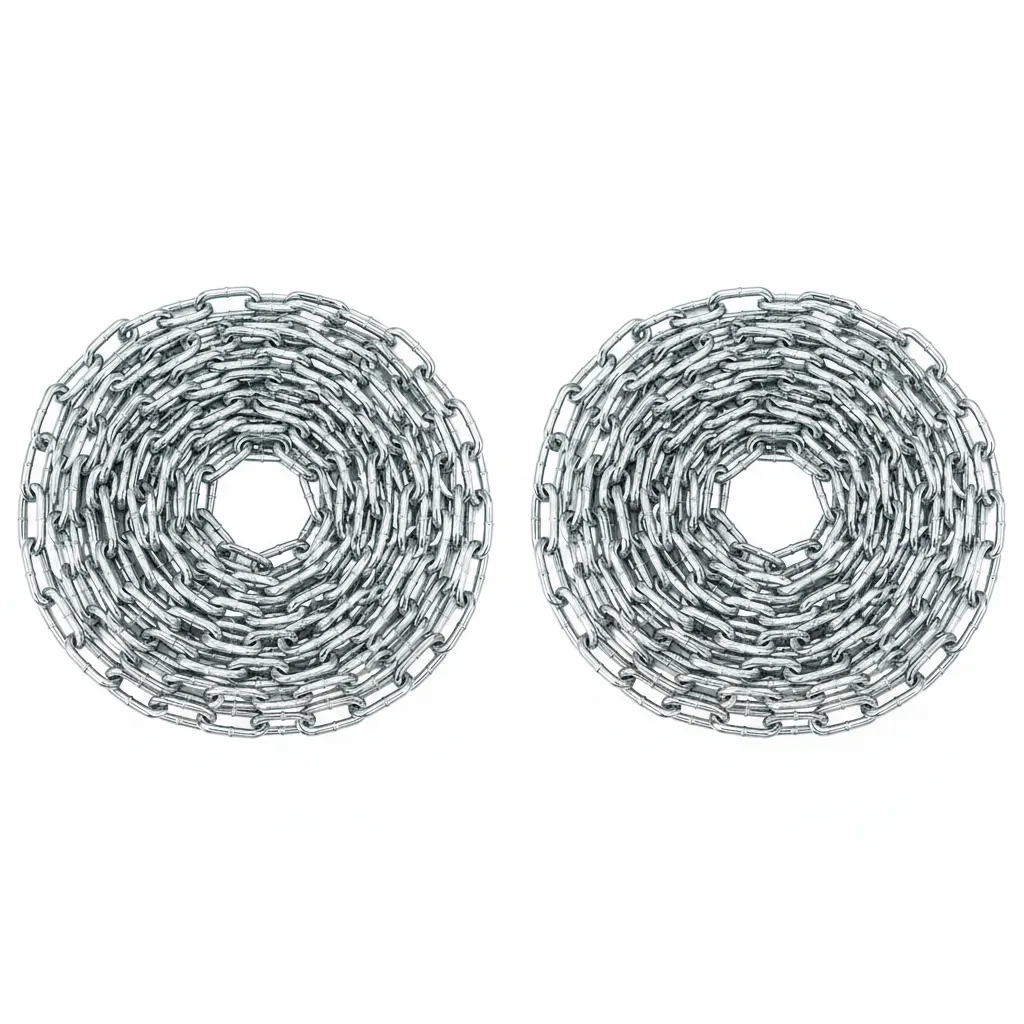 Krafft Electro Galvanised Chain 4mm x 30m - Durable & - 2 Pack