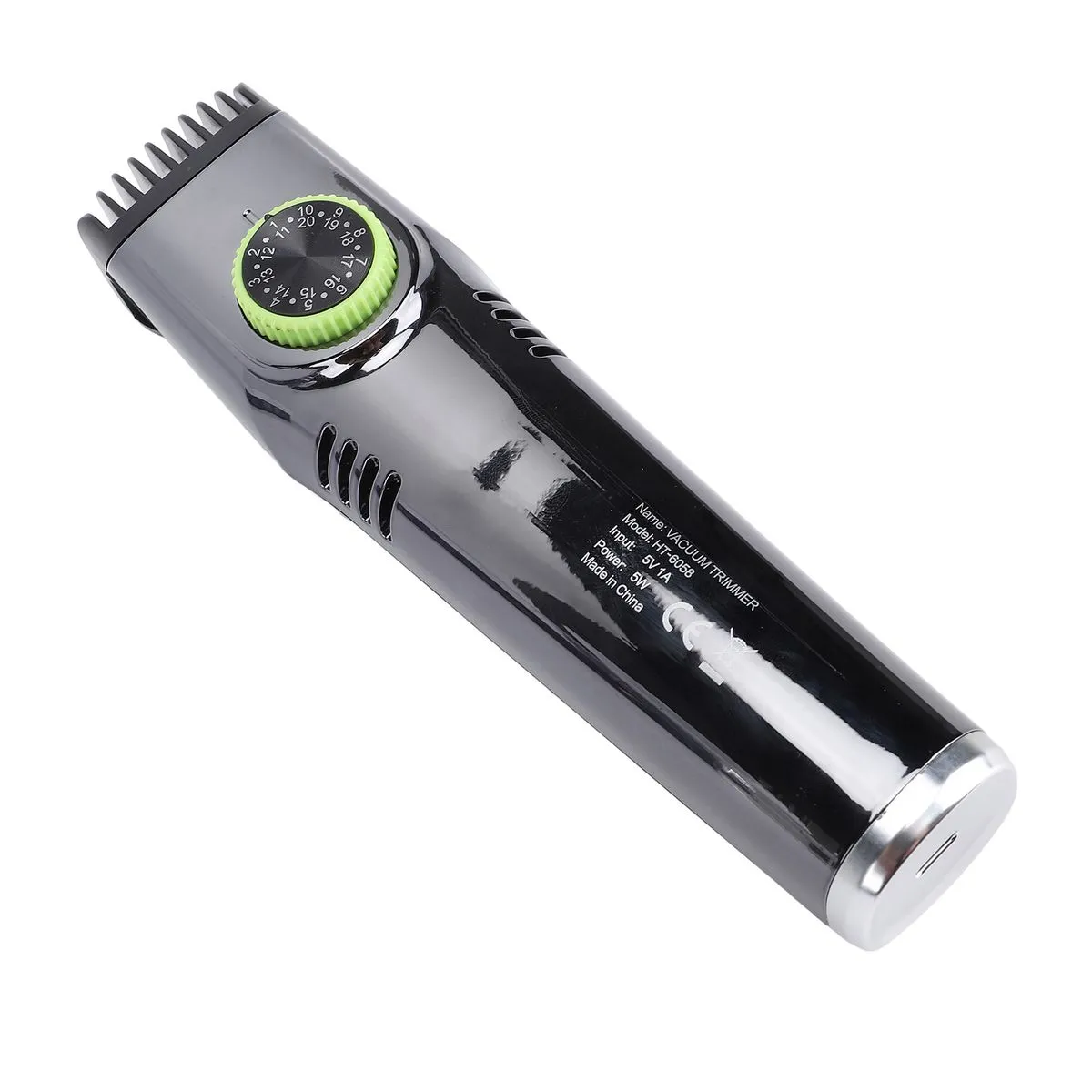 Vacuum Hair Trimmer for Men, Cordless & Waterproof