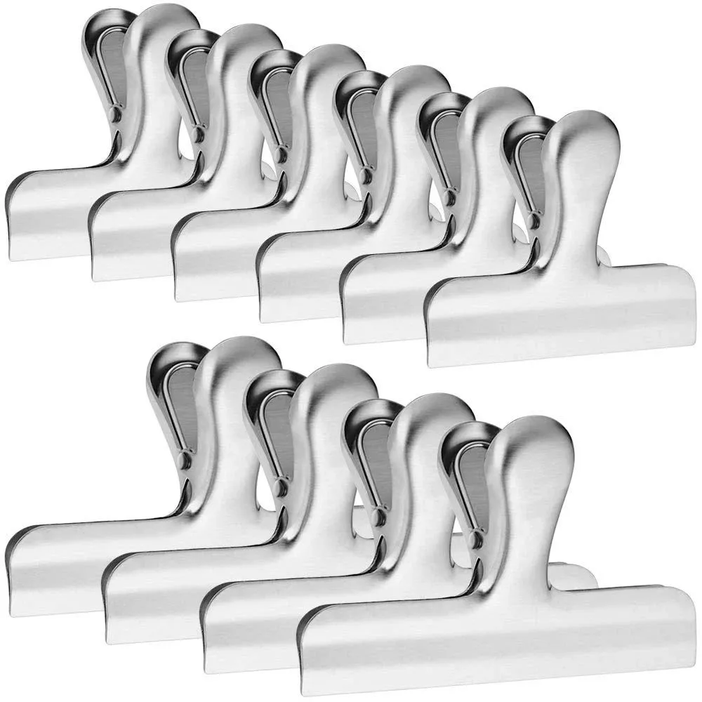 Food Sealing Clips Easy Elastic Spring Paper Clamps