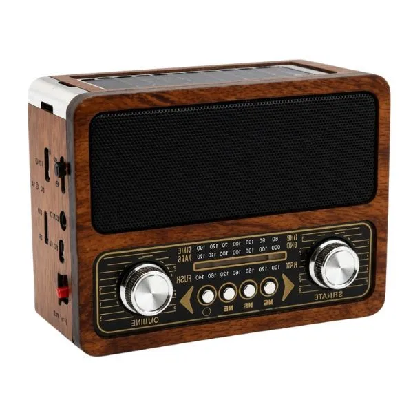Solar Powered Portable Radio Player with USB Charging
