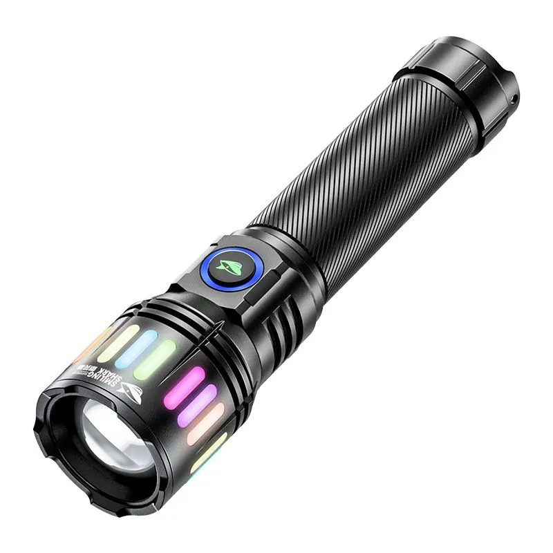 Smiling Shark 6000 Lumens Led Torches Rechargeable Flashlight Lighting - 5255