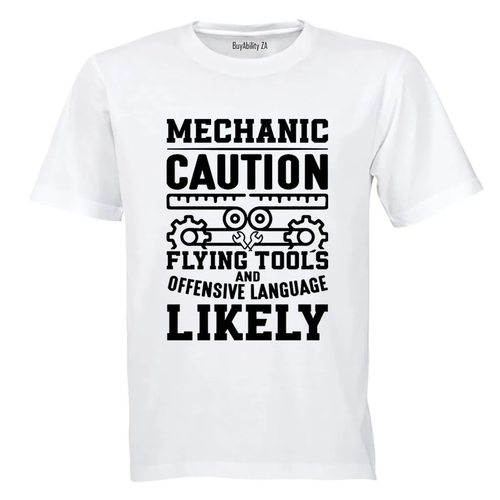 Mechanic Caution - Adults - T-Shirt