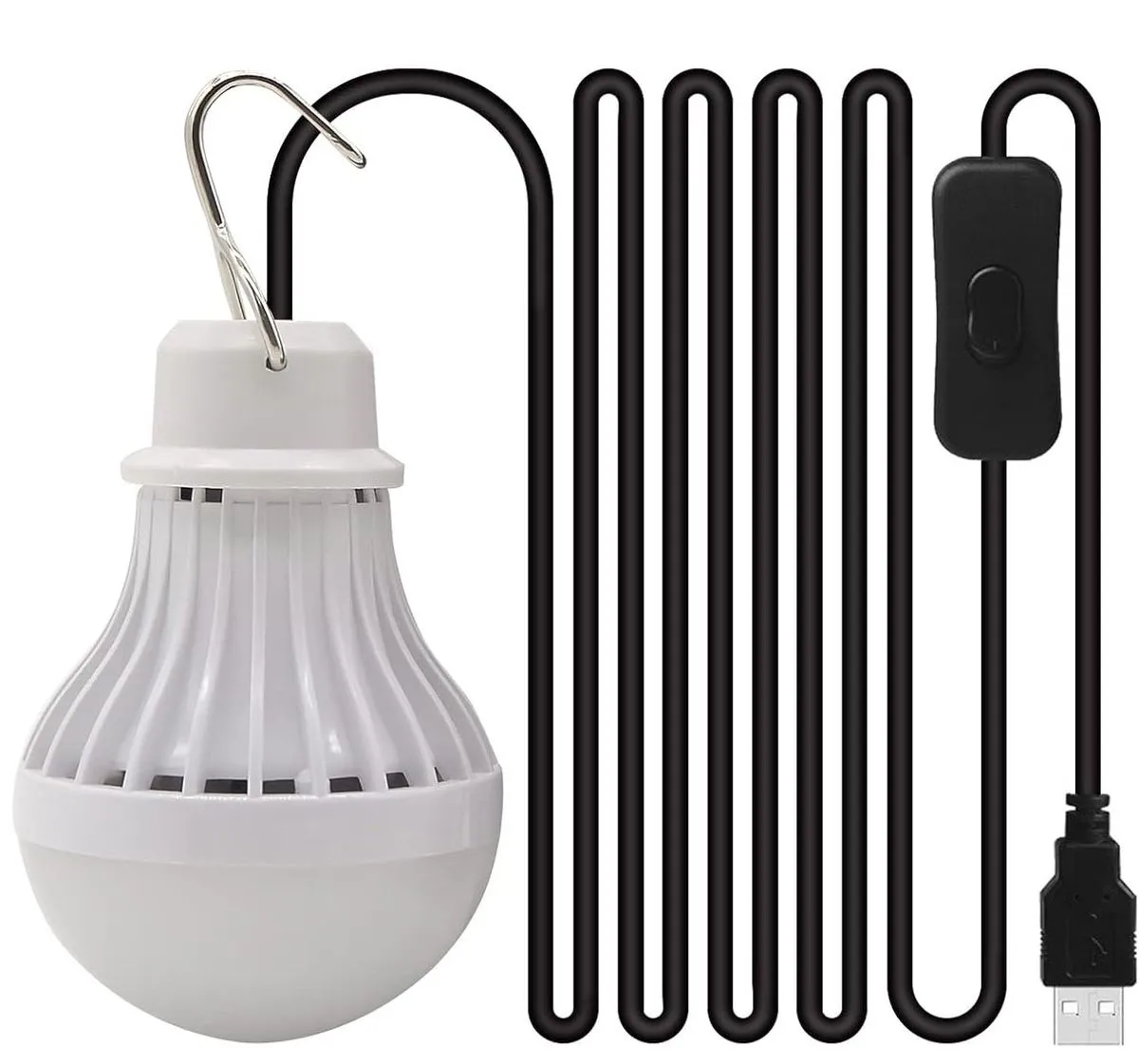 USB Camping / Emergency Light with Switch - Cool White