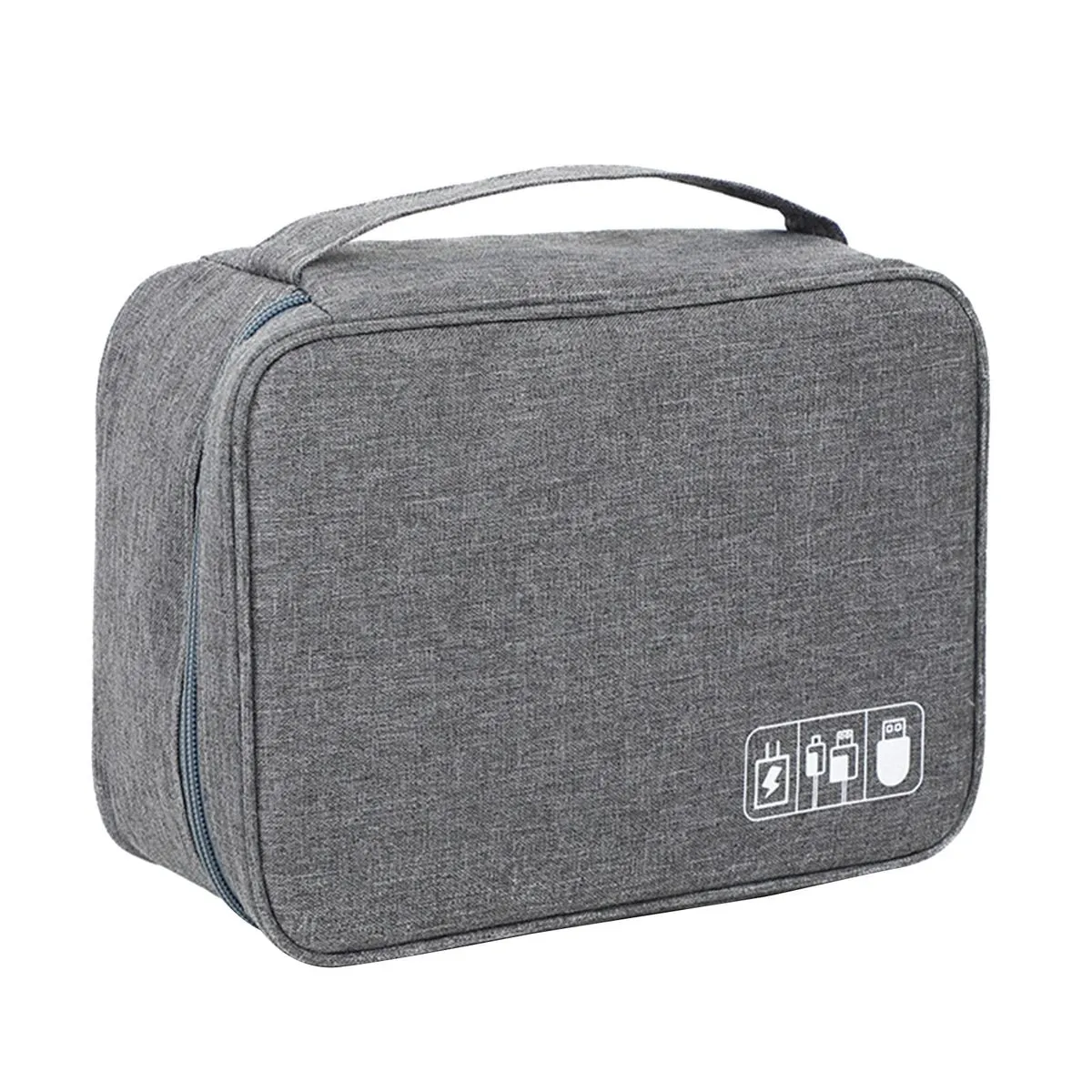 Grey cord storage pouch