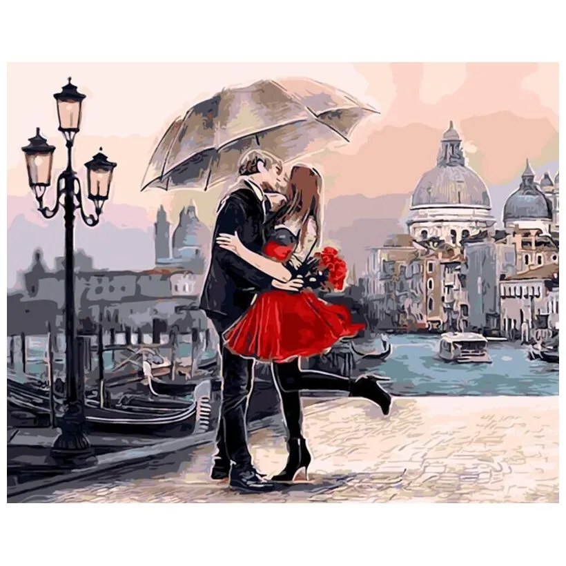 Paint By Numbers for Adults (40cmx50cm) - Couples Embrace