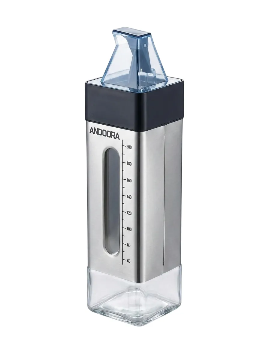 Andoora Glass Oil or Vinegar Dispenser Bottle-Pack of 2