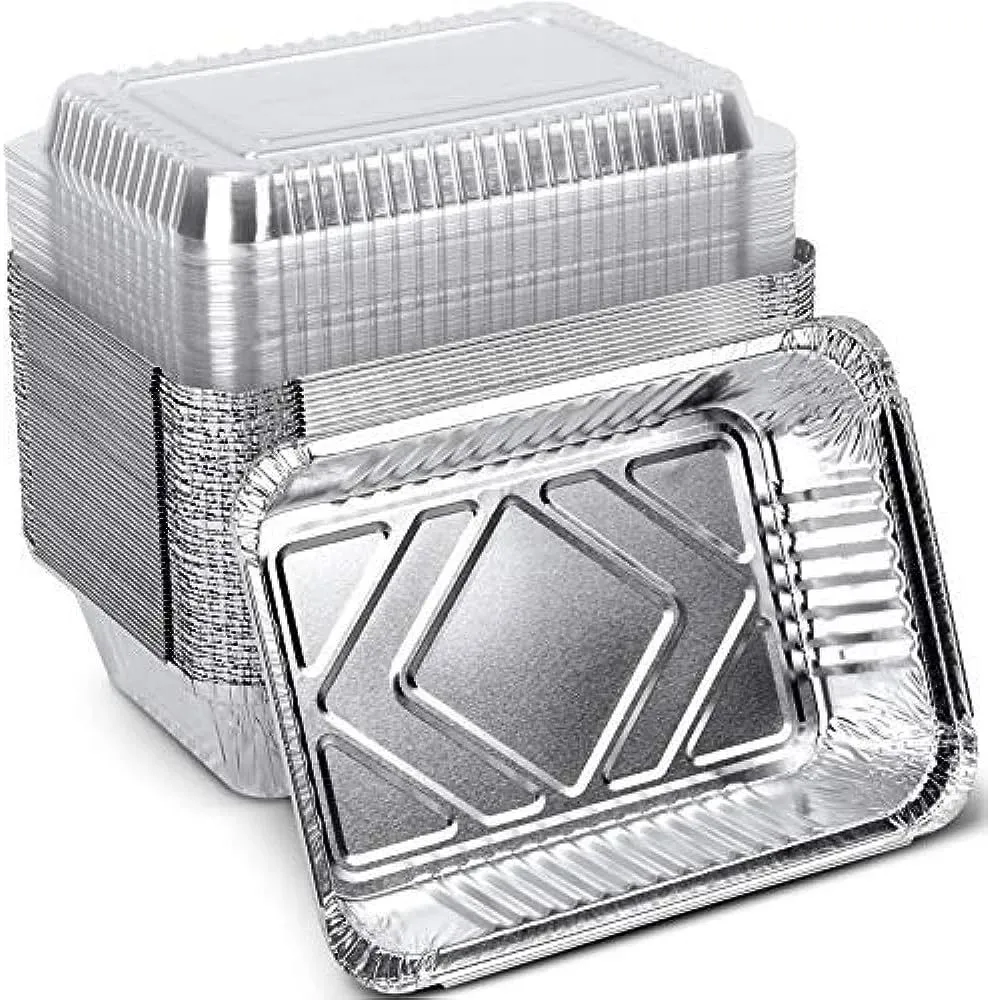 Foil Container With Clear Lid - 25 Piece