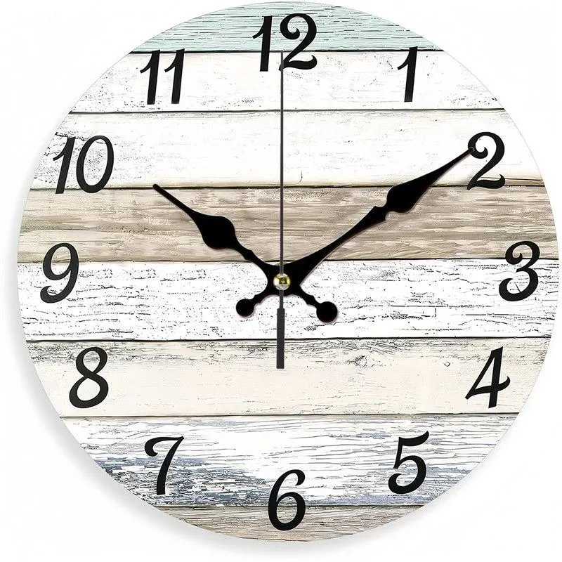 Wood Grain Wall Clock, Retro Style Wall Clocks