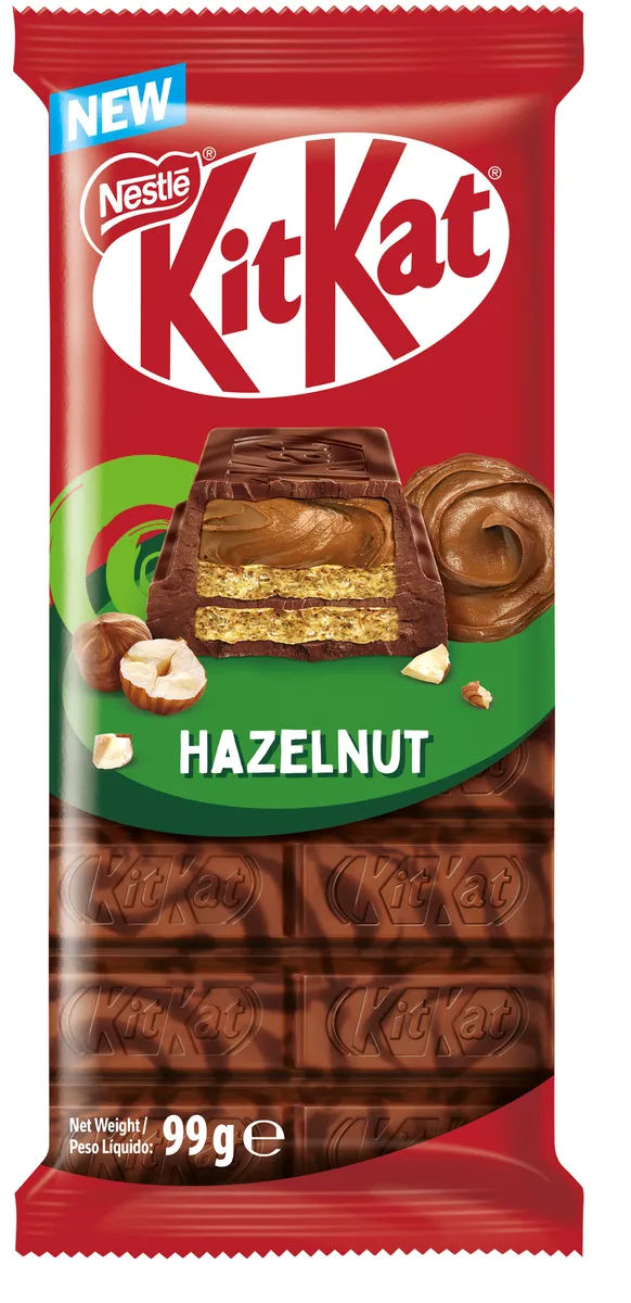 Nestlé KitKat Hazelnut Chocolate Slab 99g