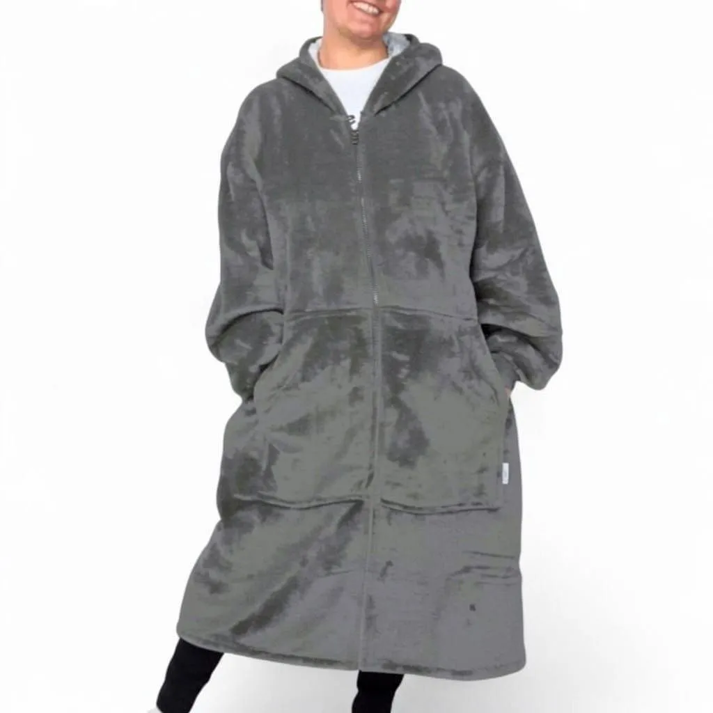 Unisex Long Zipper Hoodie Blanket
