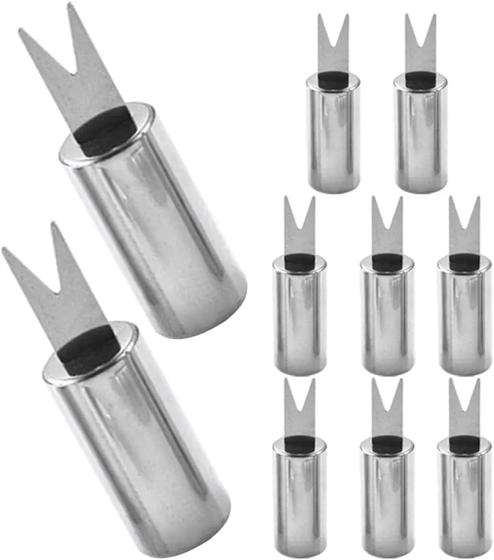 Stainless Steel BBQ Wers and Crn Cb Hlders fr Grilling and Bacue