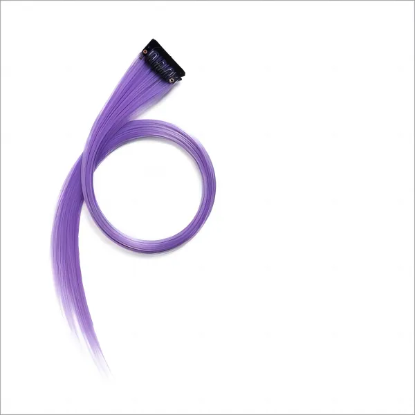Women's High-Temperature Synthetic Straight Hair Wigs, 10-Piece Pack - Purple