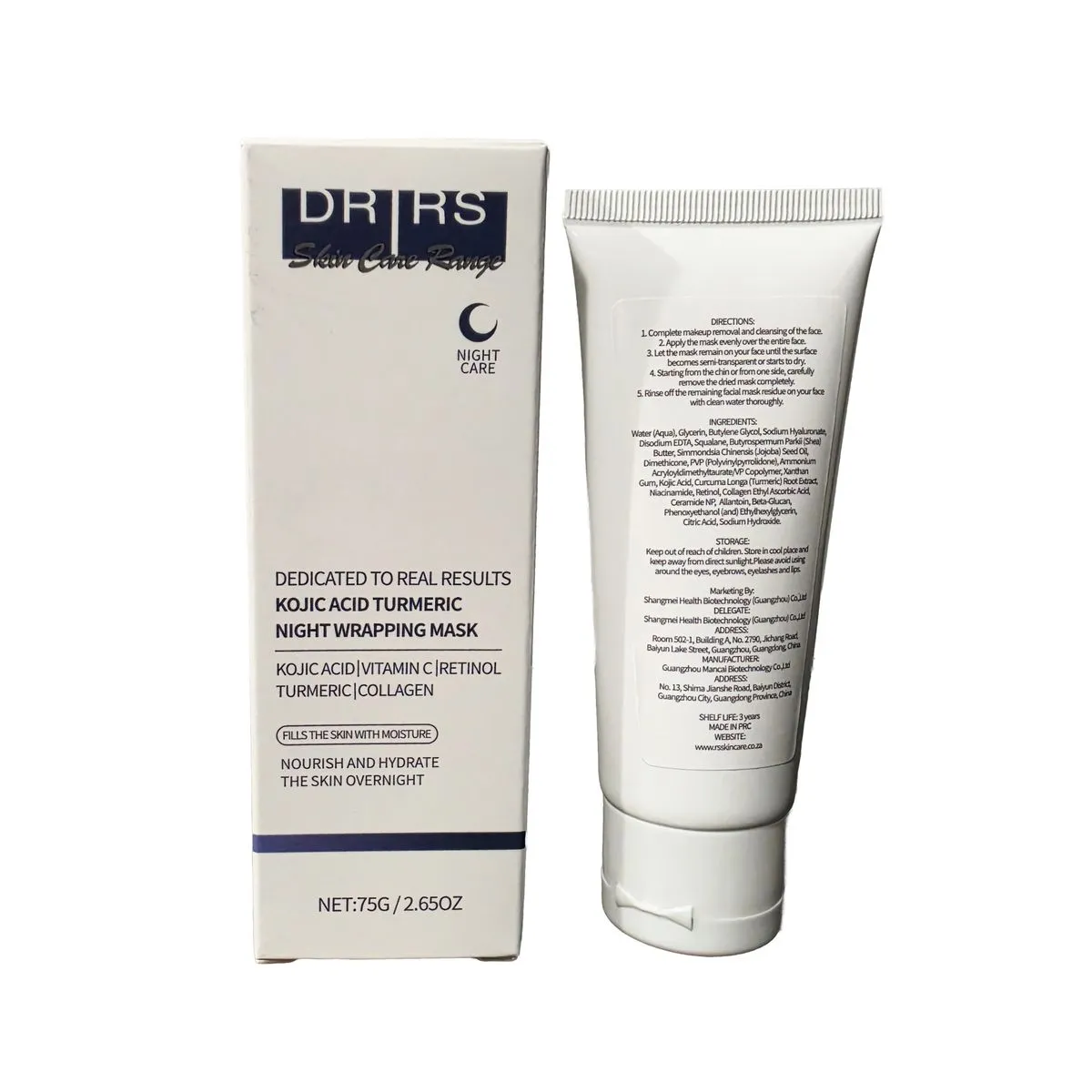 DR RS Skincare Kojic Acid Turmeric Mask