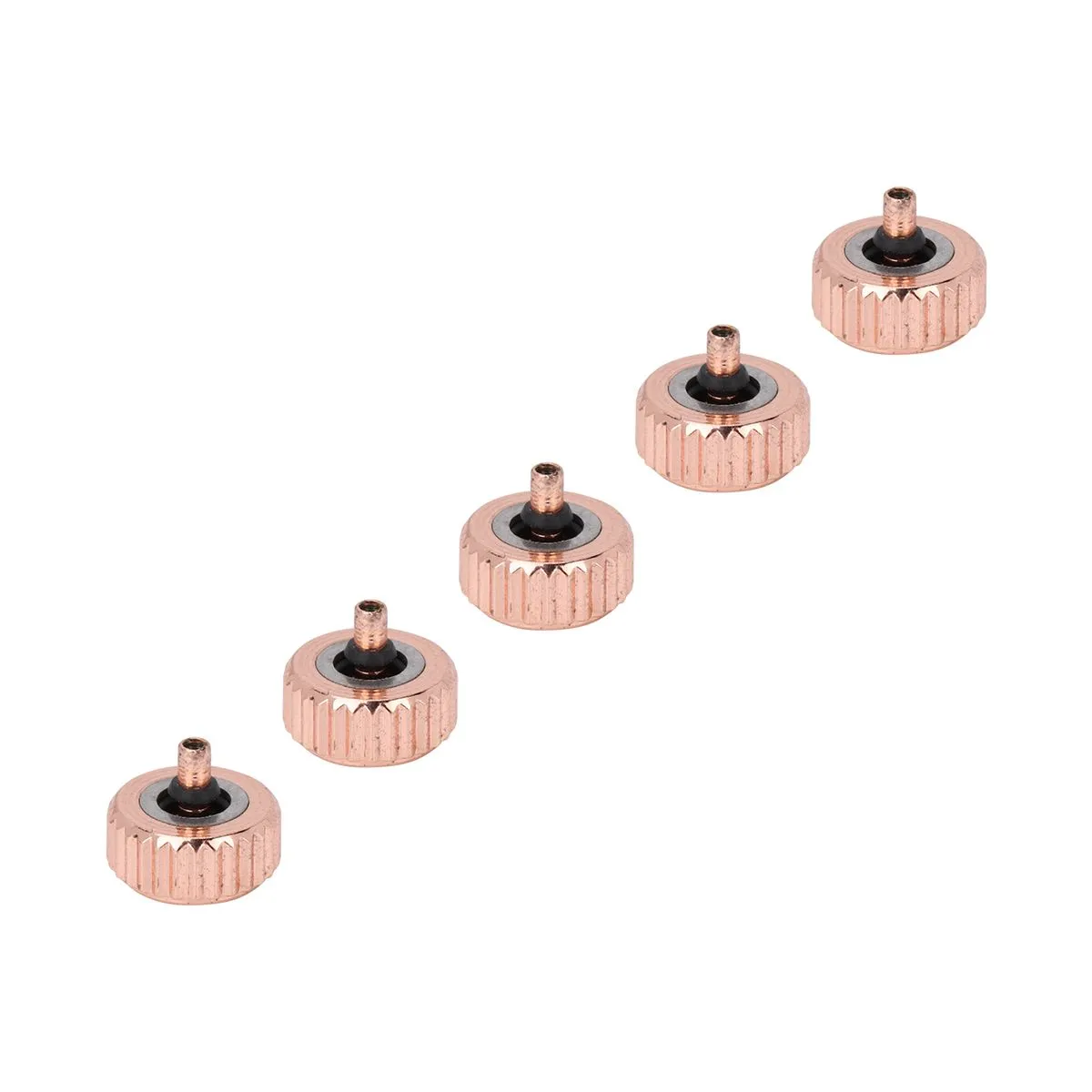 Watch Crown Compatible with Quartz, Steel, Rose Gold 6mm