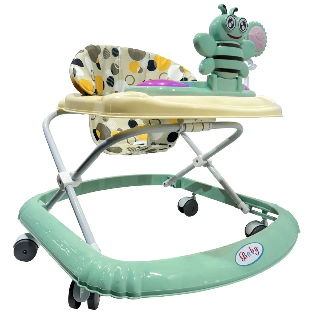 Interactive Baby Walker & Activity Toys - Educational Toy for Toddlers - Green, White