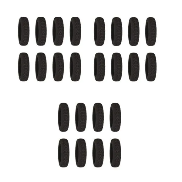 24 Piece - Universal Suitcase Wheel Covers - Black