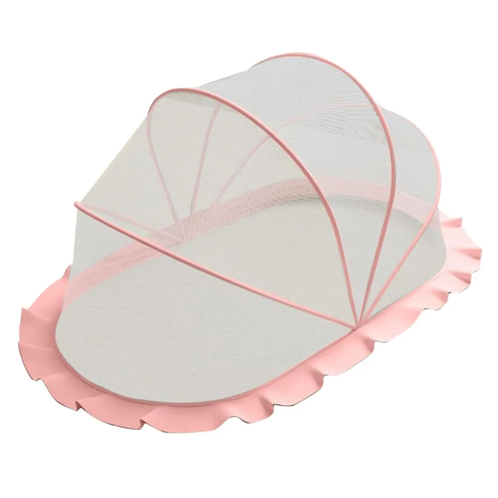 Baby Foldable Breathable pop Up Mosquito Netted Ted Tent 130cm - Pink