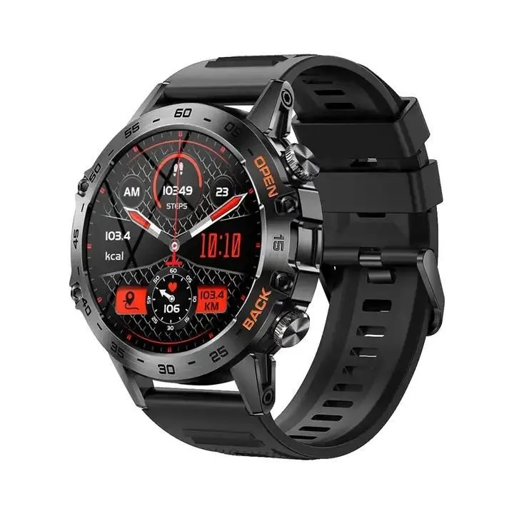 K52 Mens Sports Smart Watch - 1.39 inch - Black