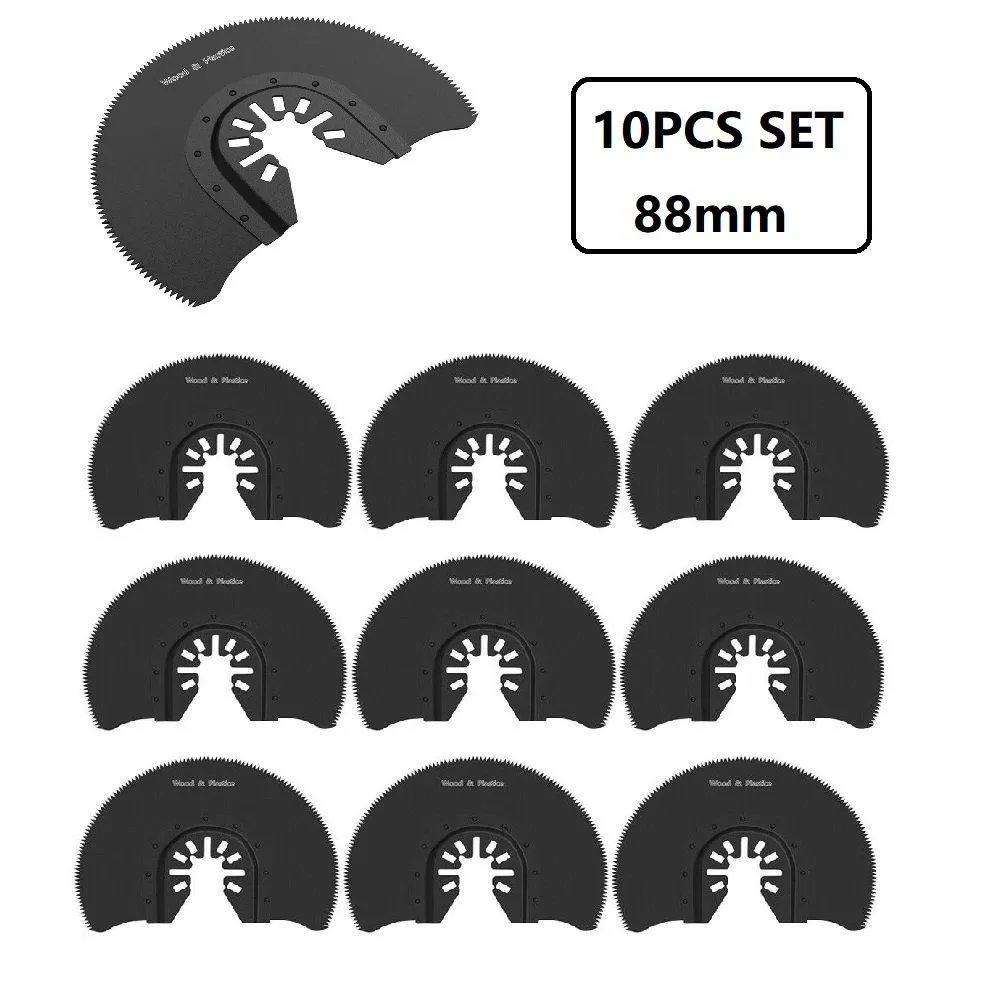 10Pcs 88mm Quick-Release Oscillating Saw Blades for Multitools