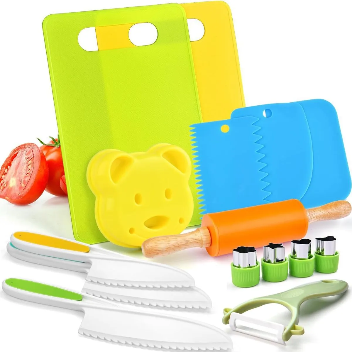 15-Piece Children's Kitchen Tools Cookware Baking Toy Set
