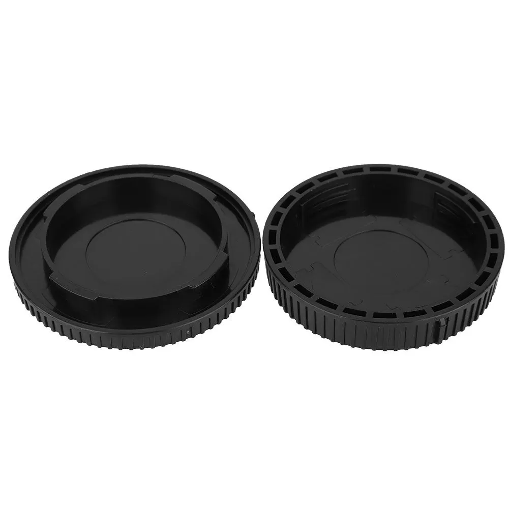 Sony body & lens cap set, black plastic