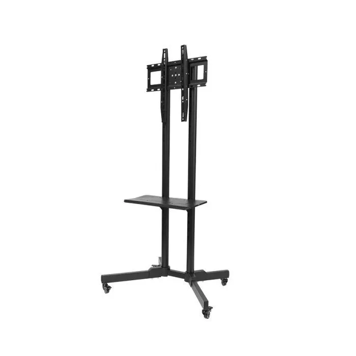 32-70 Height-Adjustable Mobile TV Cart - Rolling Floor Stand with Wheels
