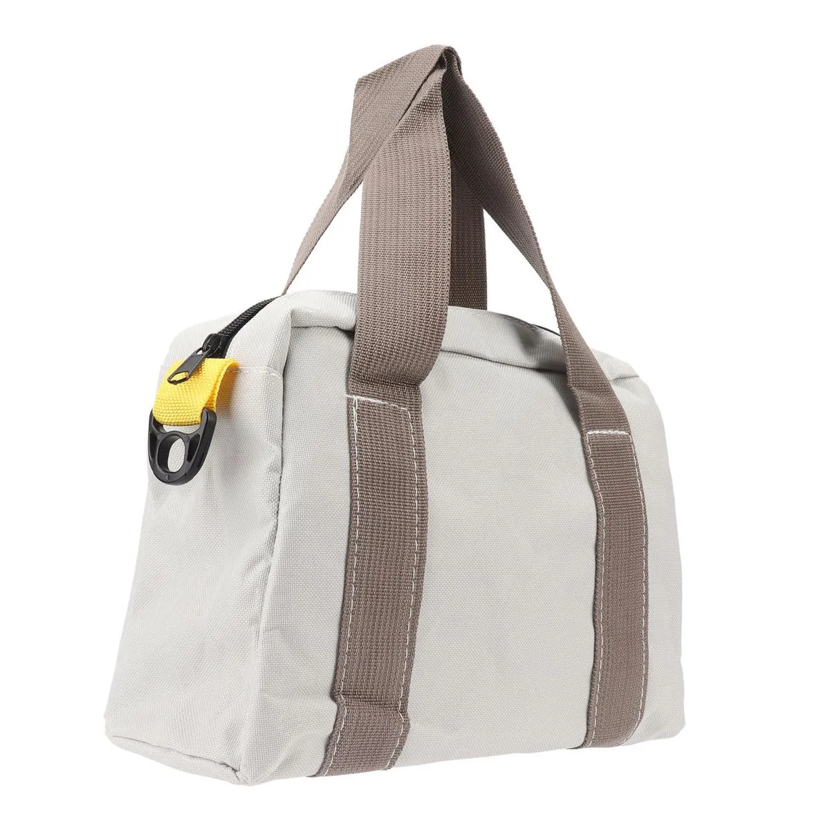 Waterproof Tool Bag for Hardware Storage, Wide Mouth Design Gray 12in