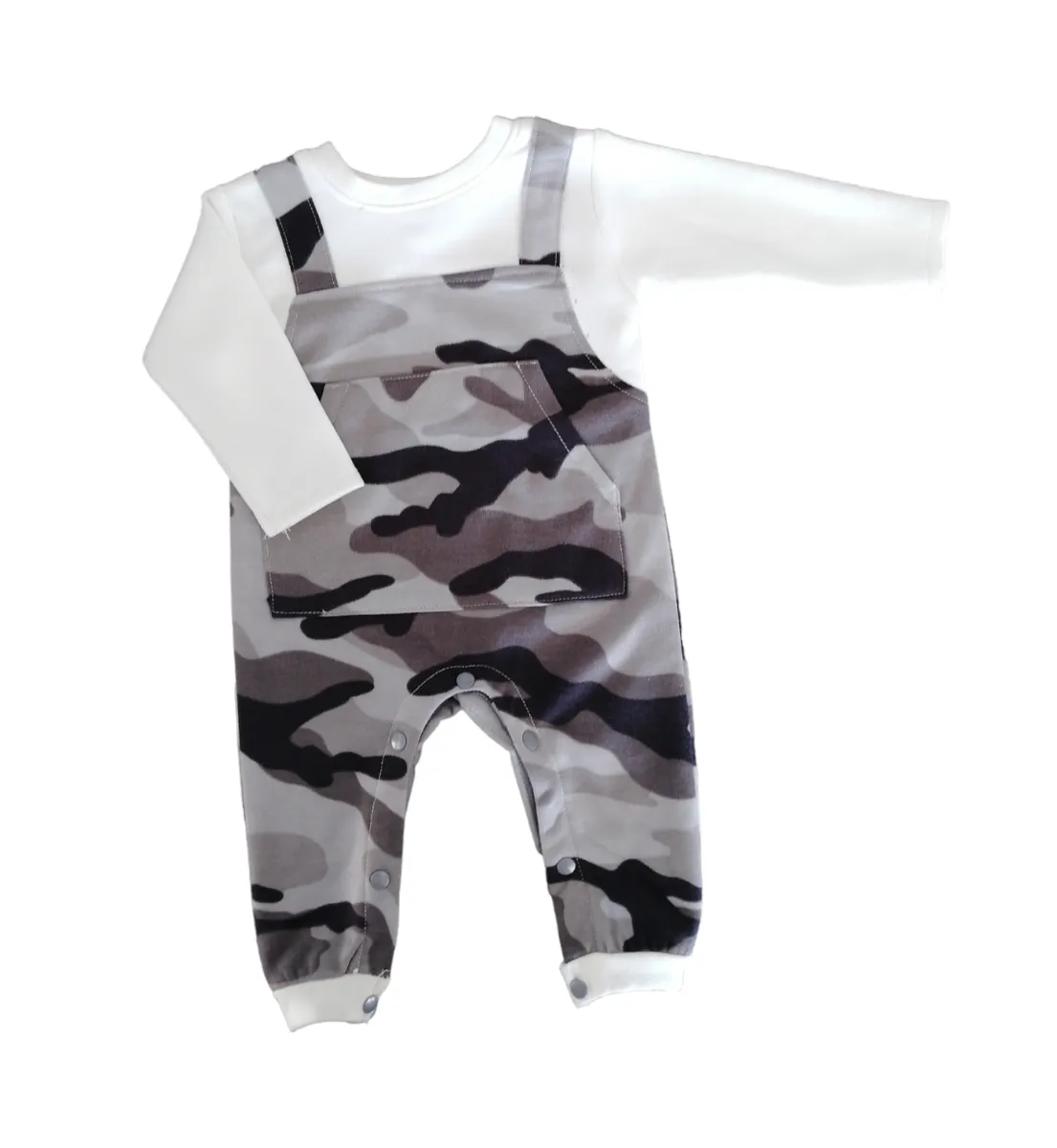 Little Leila - Camo Print Jumpsuit