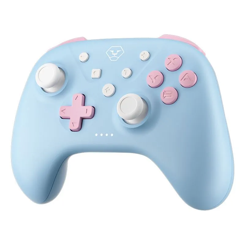Cute Pink-White/Pastel Blue Wireless Game Controller | PC Compatible - Blue, White