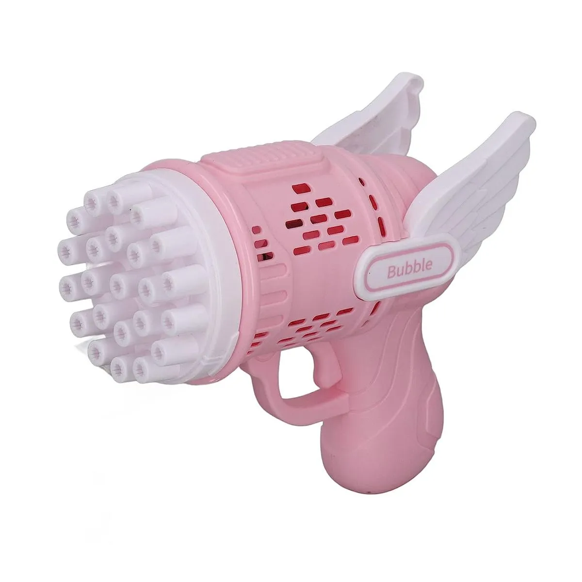23 Hole Bubble Gun with Wings - Pink