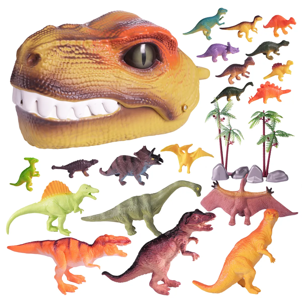 Dinosaurs Toy Playset Dinosaur World Dinosaurs Figure with Storage Box
