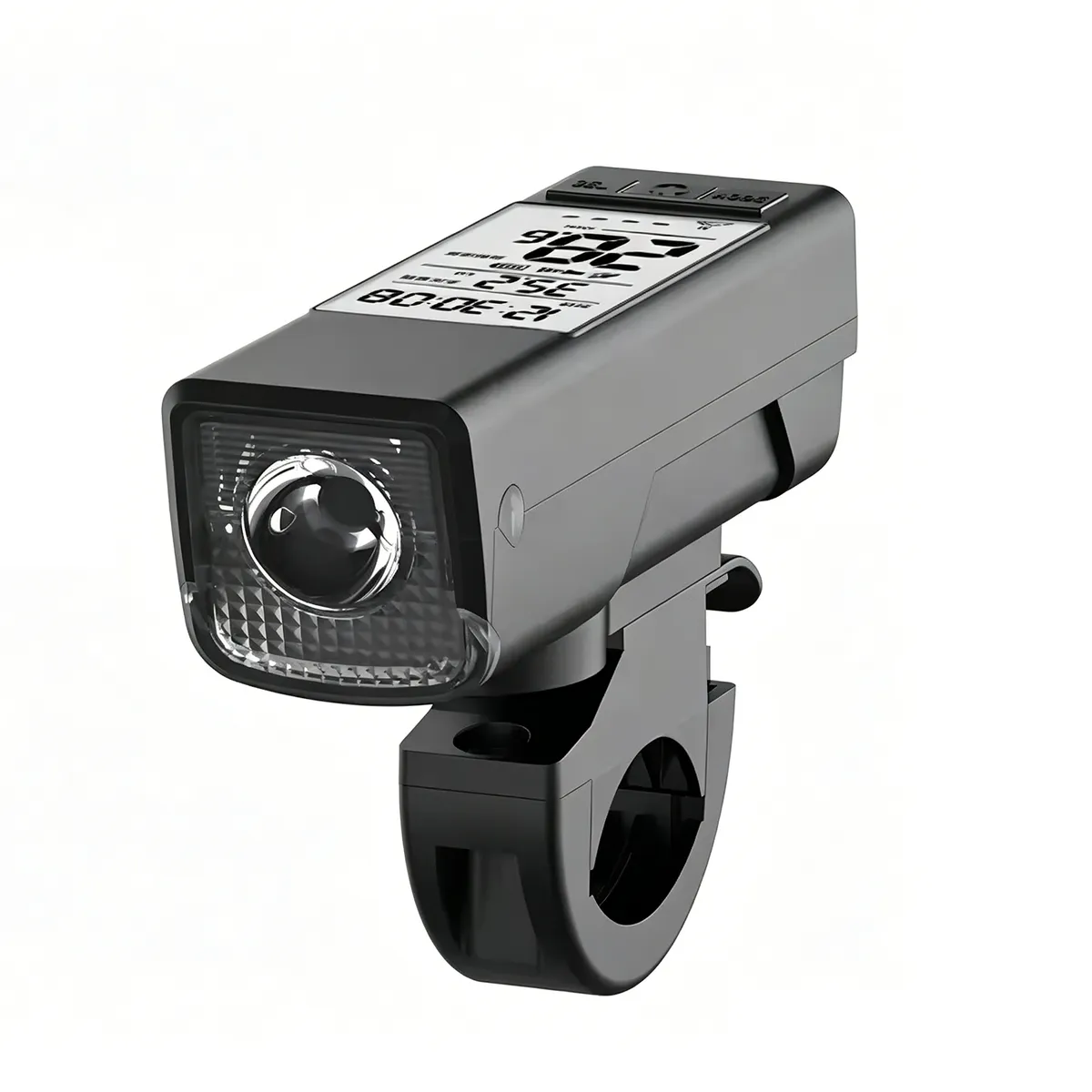 3-in-1 Bike Computer with Light & Horn , Wireless Speedometer