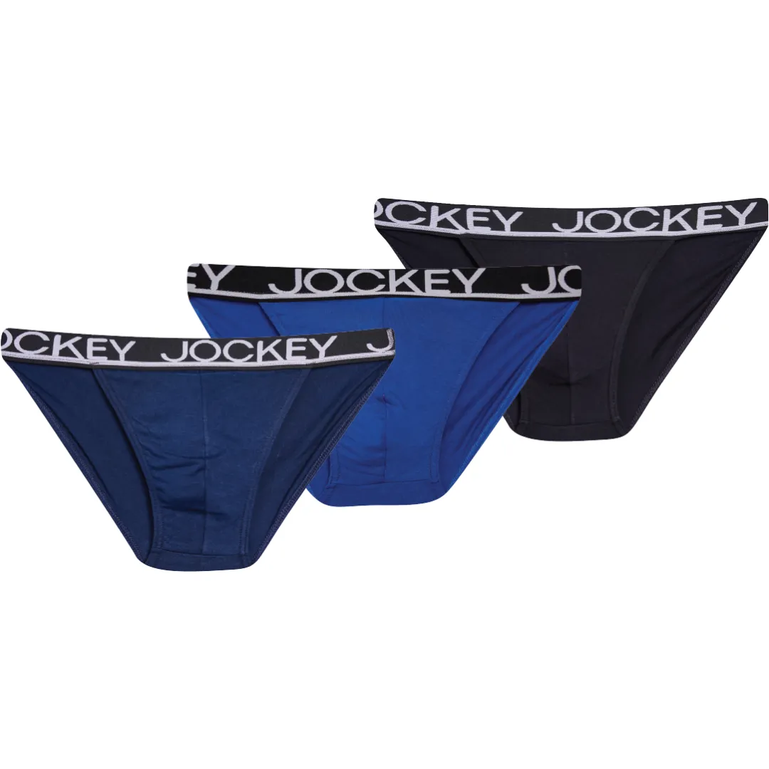 Jockey Underwear, 3 Pack Men's Cotton Tanga, Lightweight Breathable Comfort