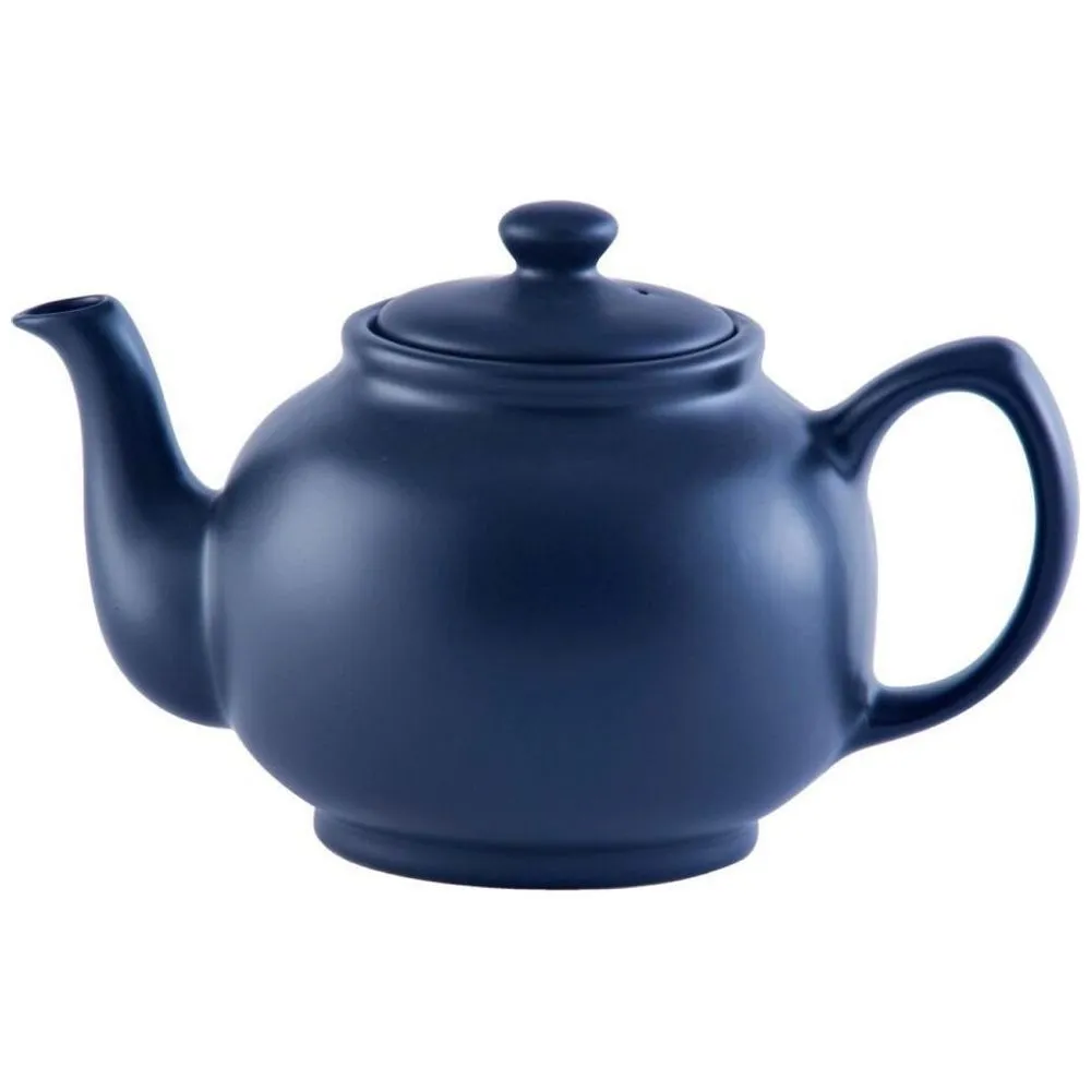 Price & Kensington 6 Cup Navy Stoneware Teapot Matt Glaze