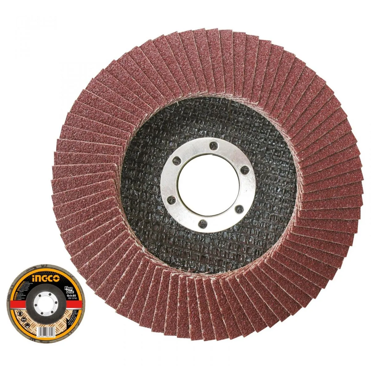 Ingco - Disc Flap - P80 (115mm x 22mm) 1 x Disc