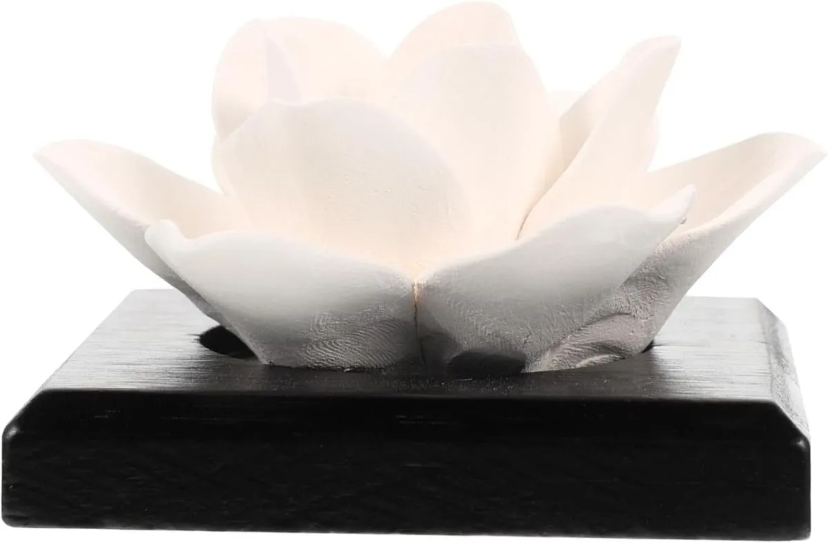 Small Ceramic Car Diffuser Lotus Design Portable Aromatherapy Essential