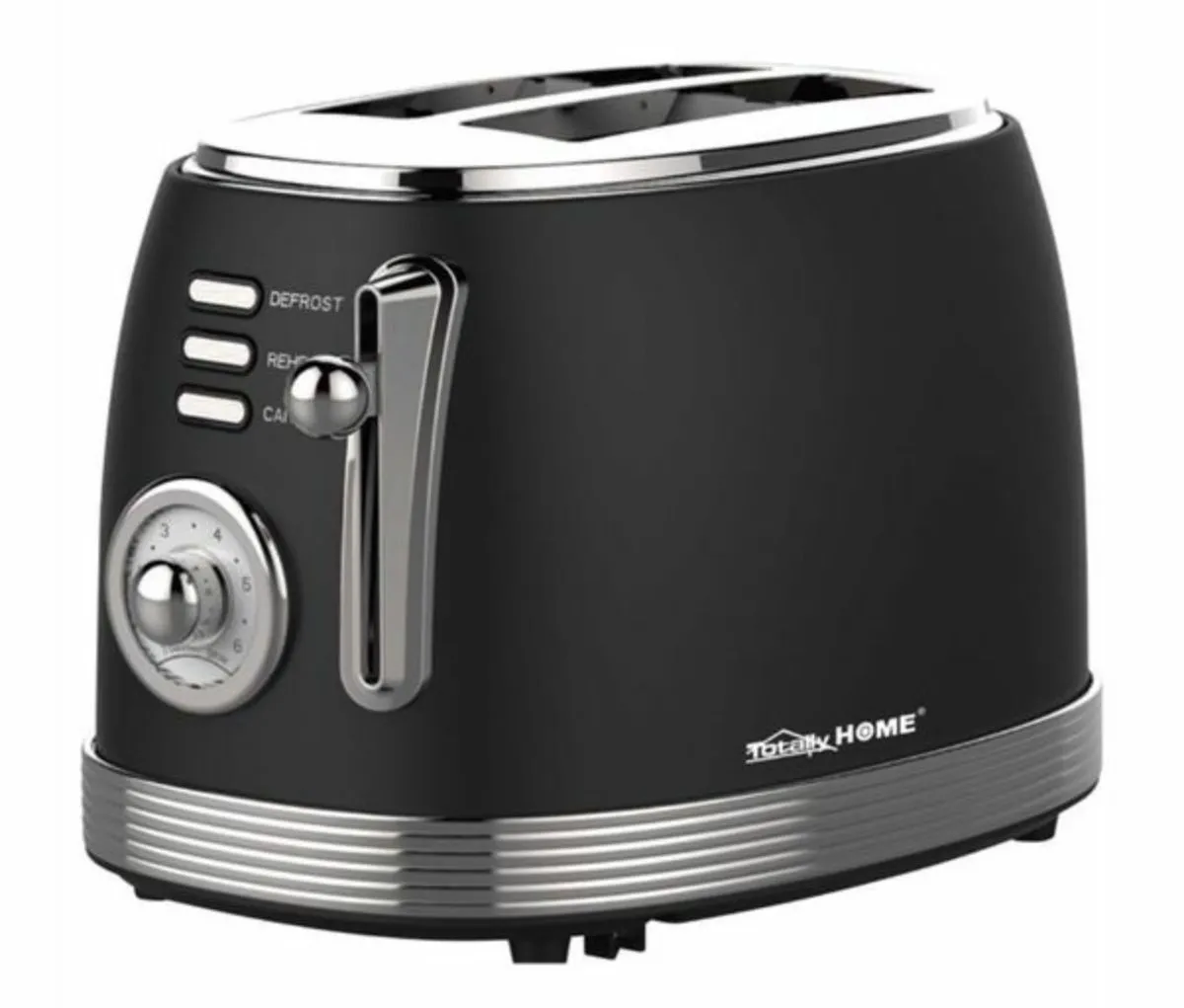 Premium Quality 2 Slice Oval Electric Toaster - Black