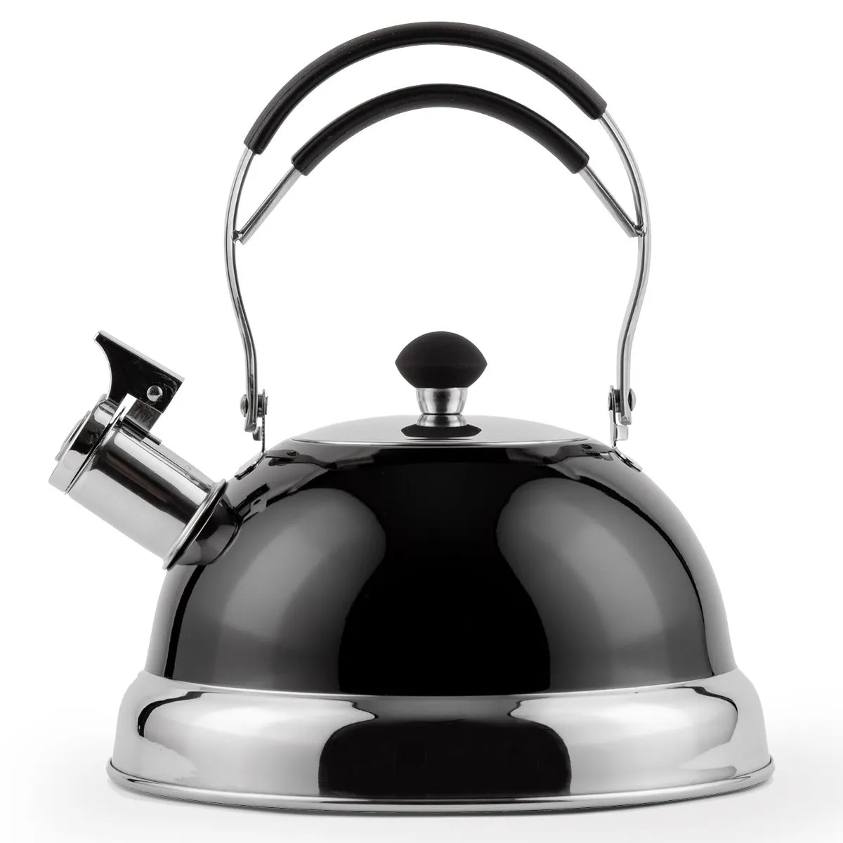 Capri - Stainless Steel Whistling Kettle, 2.5L - Black