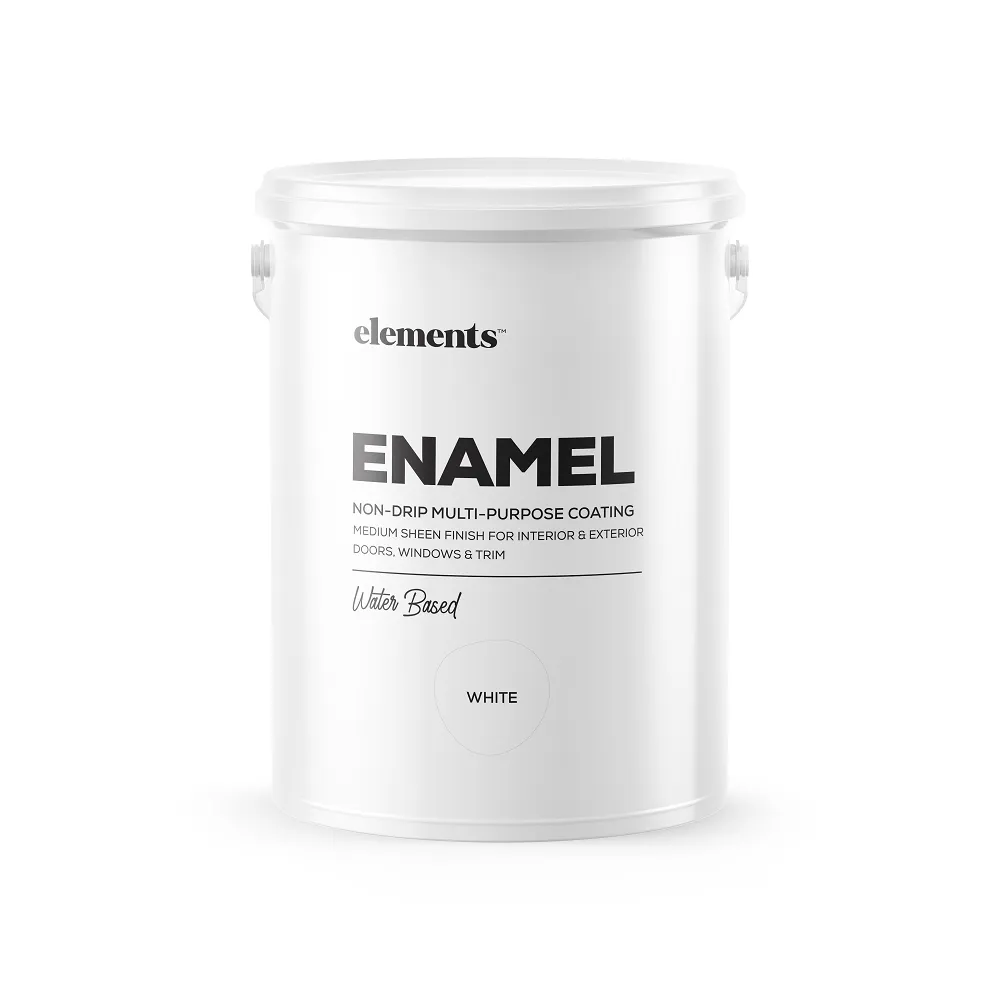 Elements - Enamel Interior & Exterior Non-Drip Wall Paint 5L - Black