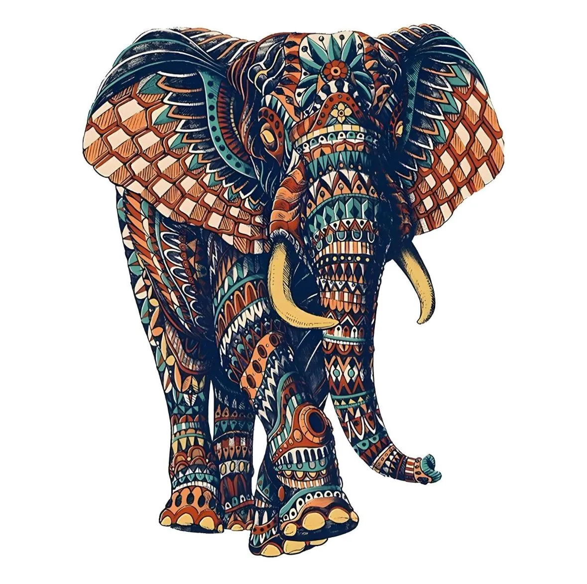 DIY Majestic Elephant Wooden Puzzle