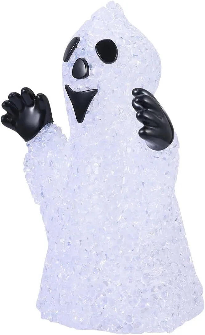 2Piece Eva Particle LED Ghost Night Lights Colorful Halloween Ghost Table