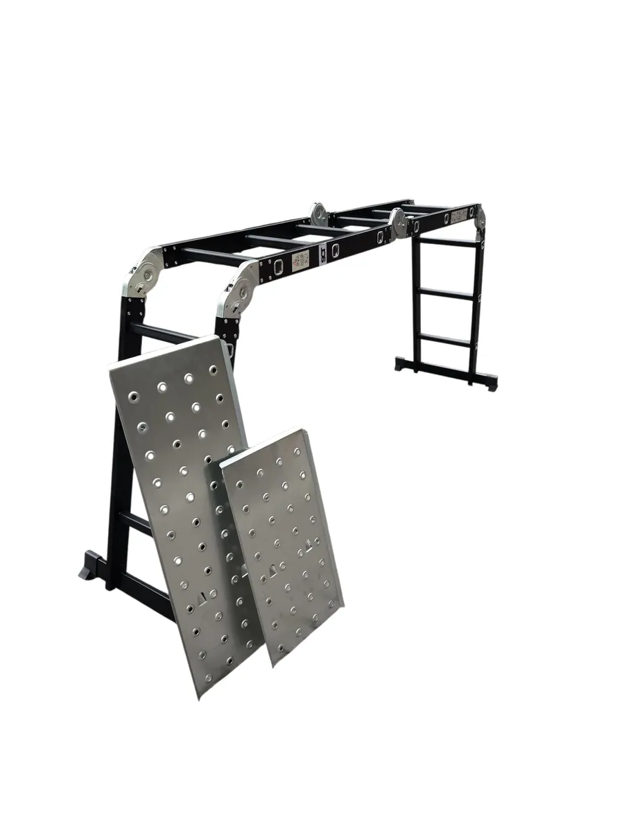 SCT 4x3 Multi-Purpose Telescopic Folding Ladder with Platform