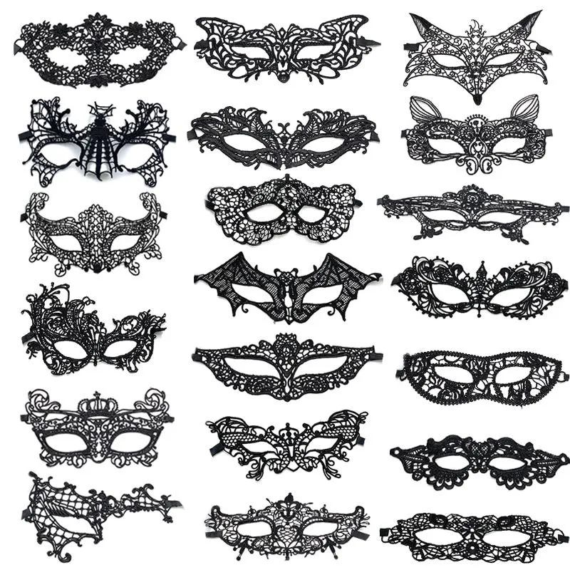 20 Piece Venice Lace Masquerade Masks, Perfect for Parties & Cosplay