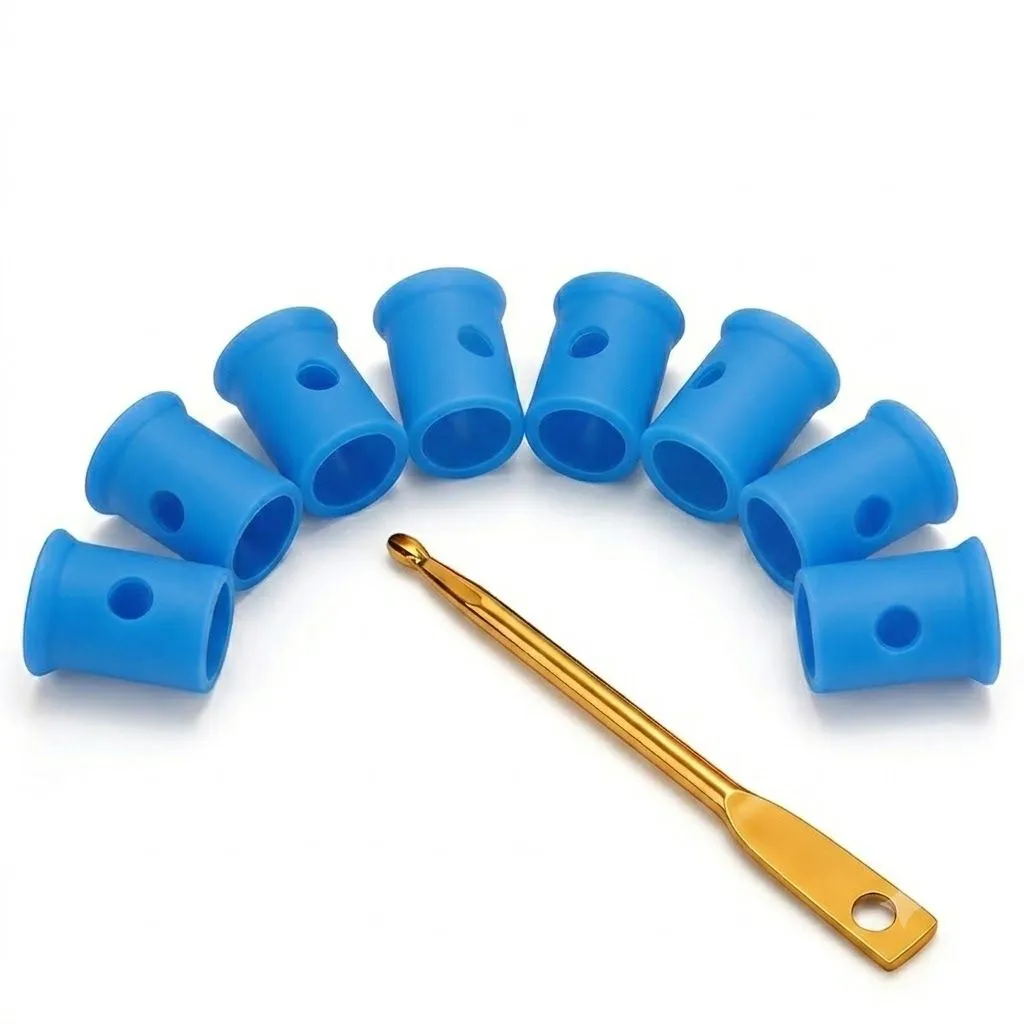 FUEGO 9-in-1 Squash and Padel Racket Vibration Dampener Set - Blue