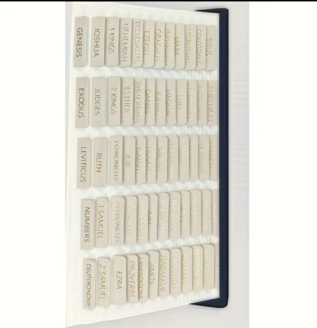Laminated Christian Bible Tabs - 75 Tabs