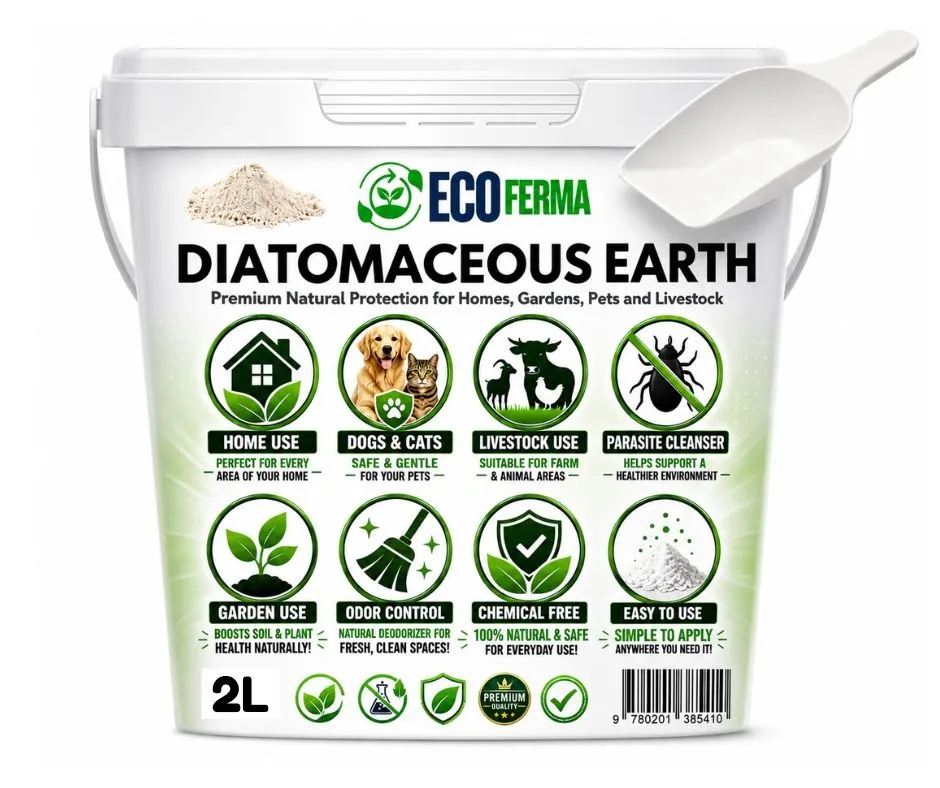 Diatomaceous Earth Premium Natural Home Garden and Animals 2L