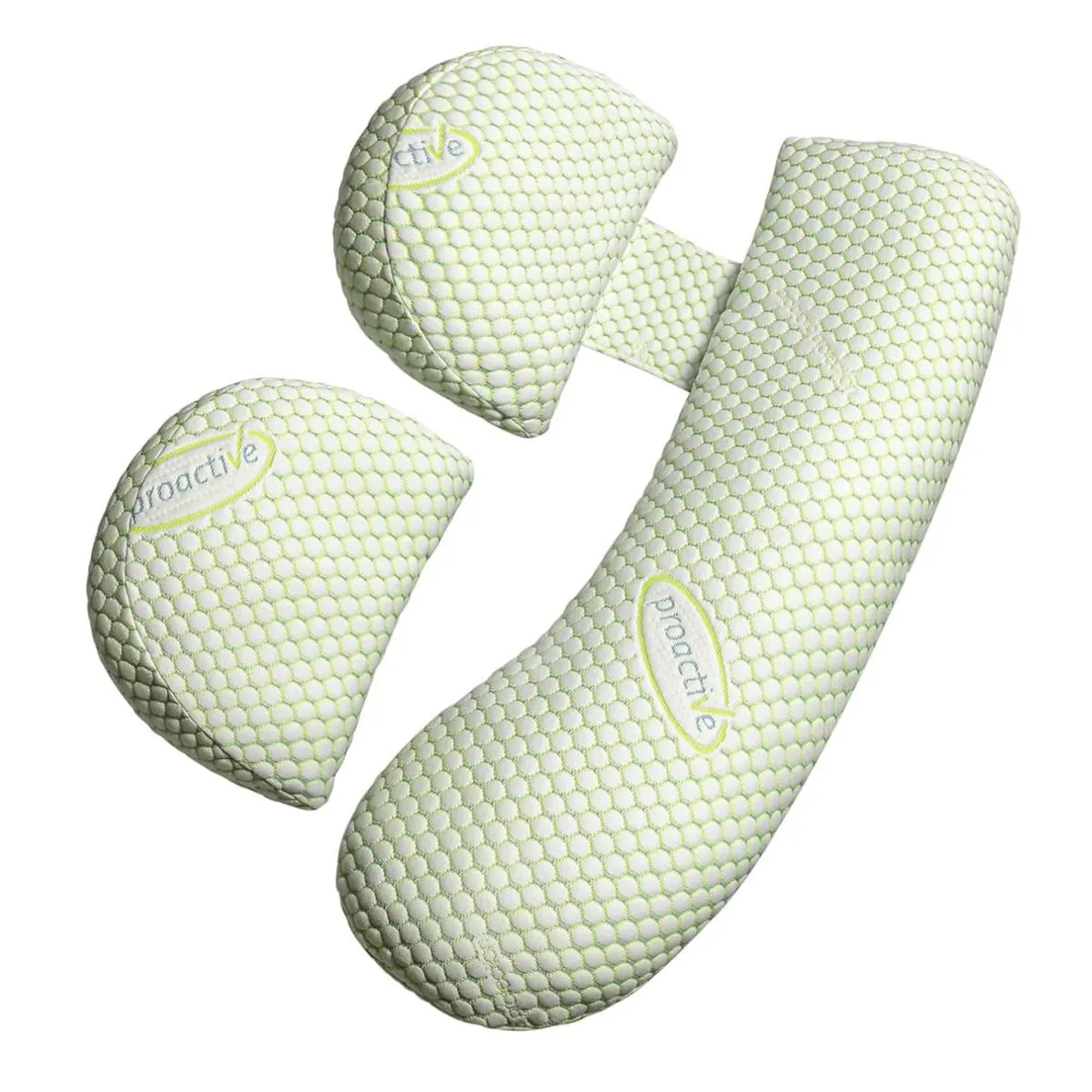 Ergonomic Pregnancy Support Pillow with Cover - Good Sleep Helper - Green